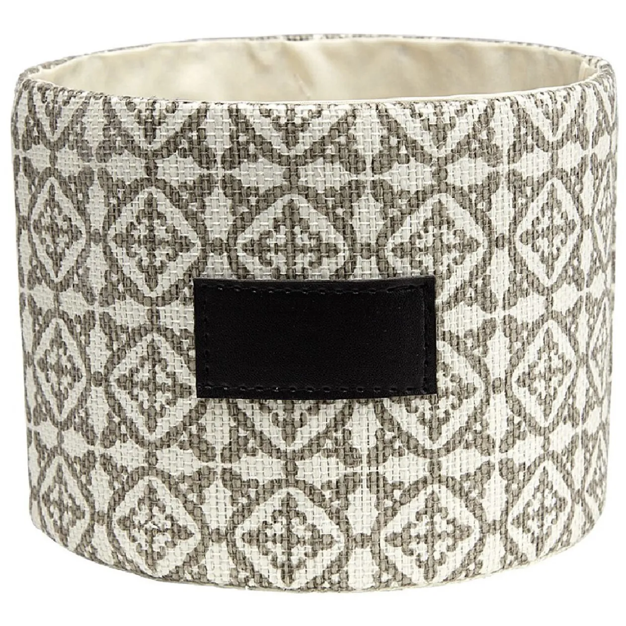 Corbeille ronde grise