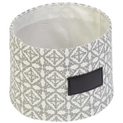 Corbeille ronde grise