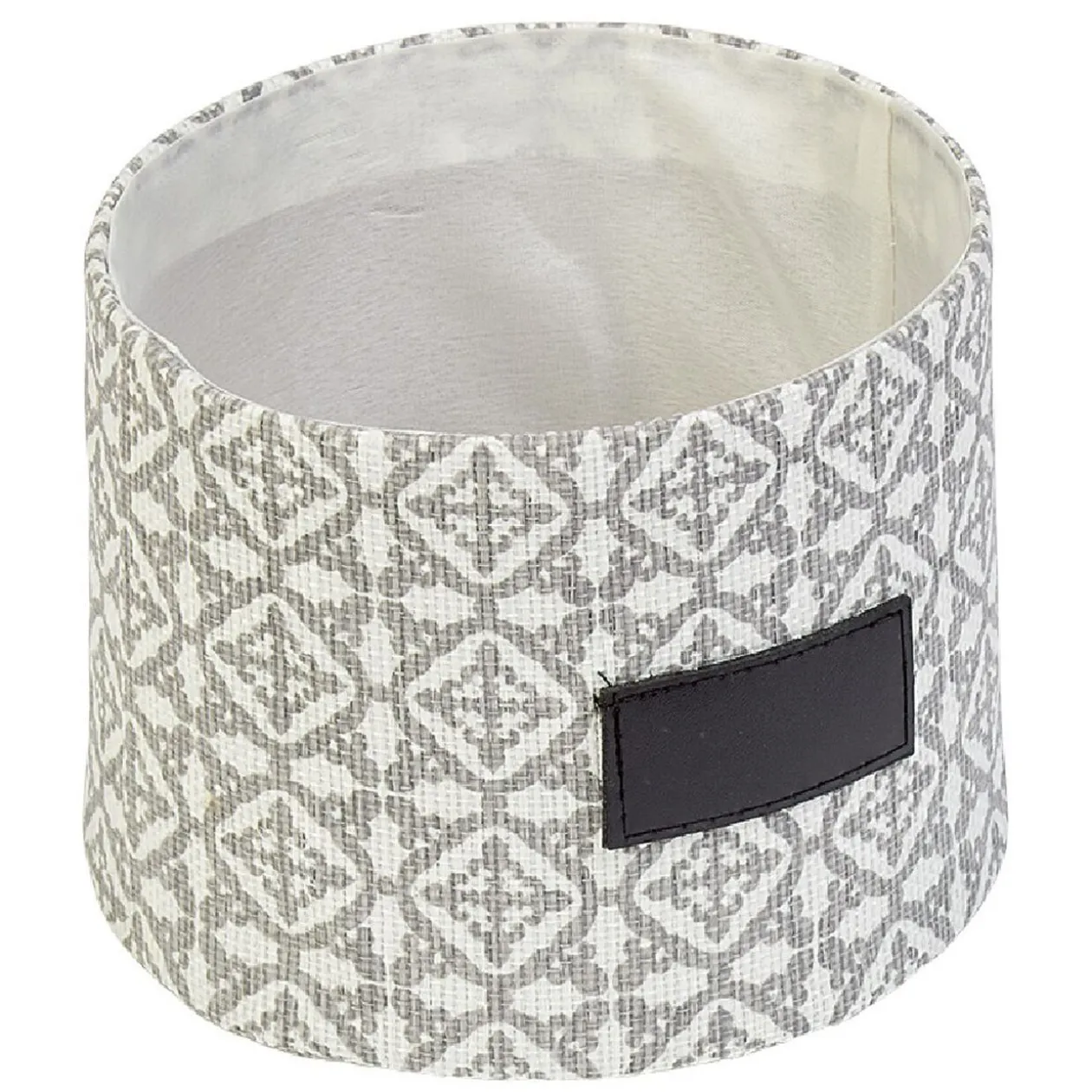 Corbeille ronde grise