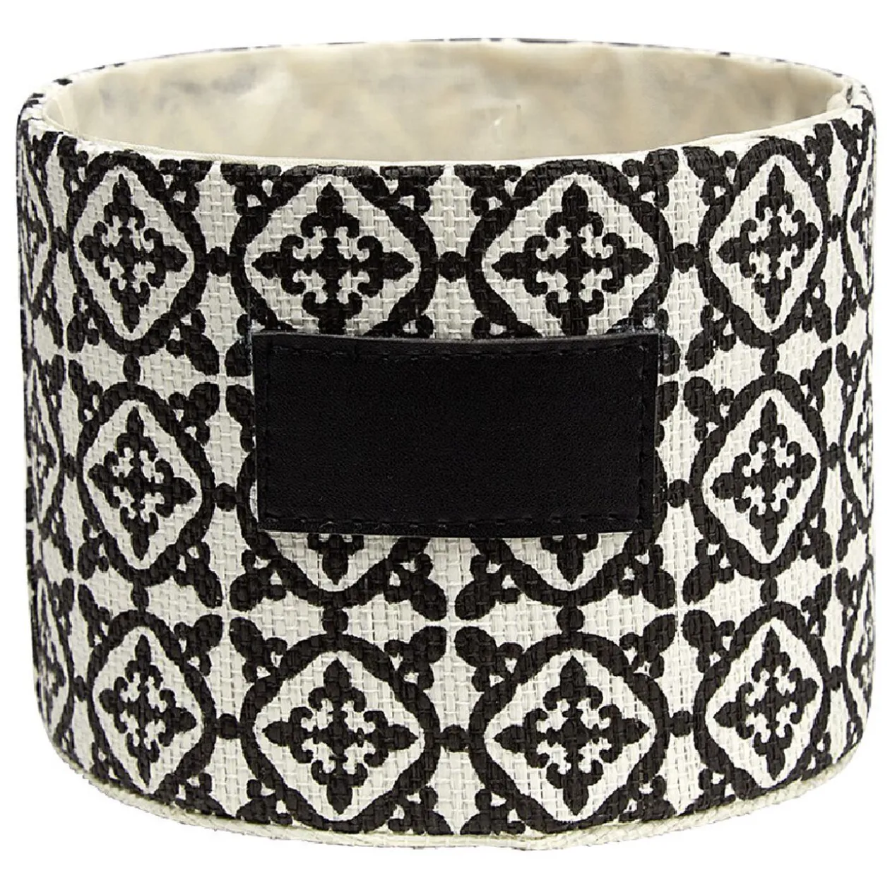 Corbeille ronde noire