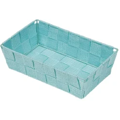 Corbeille sans anse synthétique tissée façon osier