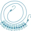 Corde à linge extensible + 12 pinces