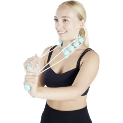 Corde de massage récupération sportive plastique bleu