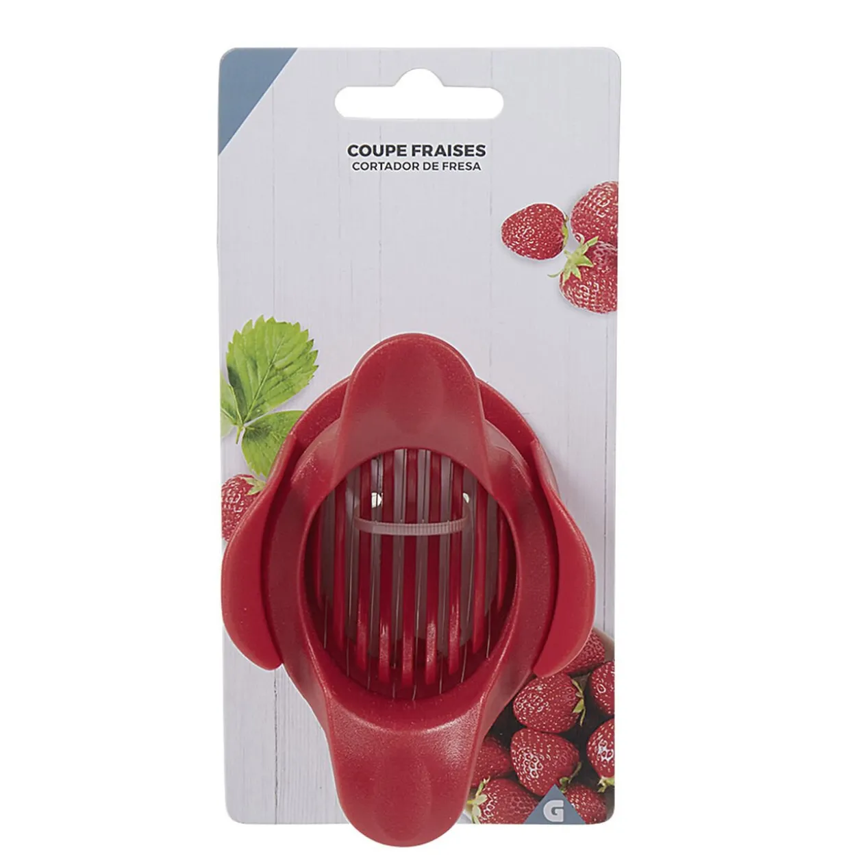 Coupe fraise lames inox acrylique rouge