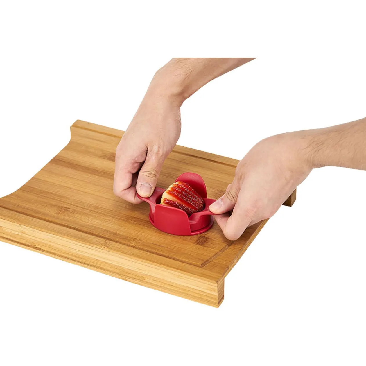 Coupe fraise lames inox acrylique rouge