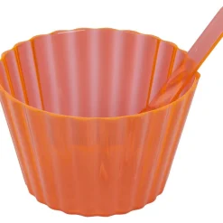 Coupelle à glace en plastique assorti x4