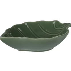 Coupelle design feuille verte x3