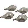 Coupelle design poire noire x4