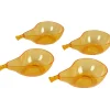 Coupelle design poire orange x4