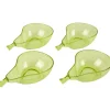 Coupelle design poire verte x4