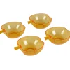 Coupelle design pomme orange x4