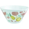 Coupelle en plastique décor fruits exotiques