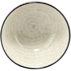 Coupelle en porcelaine décor blanc et bleu