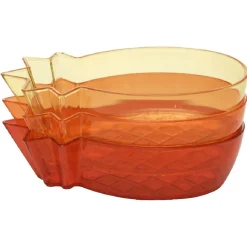 Coupelle plastique ananas x3