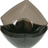 Coupelle plastique noir X6