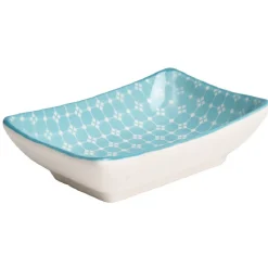 Coupelle rectangle décor cyclade x3