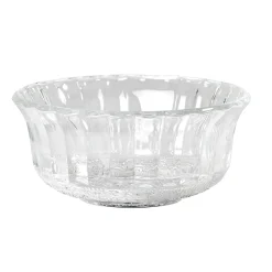 Coupelle transparente en verre ciselé
