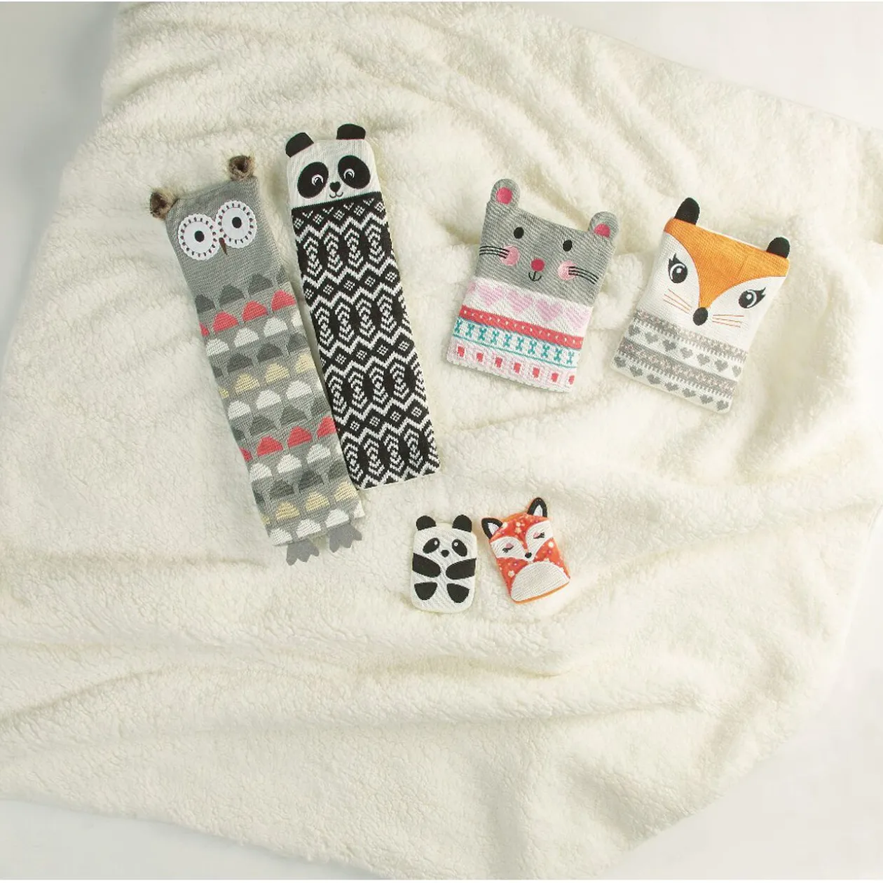 Coussin chauffant bouillotte design animal Mességué