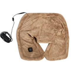 Coussin chauffant nuque épaules beige