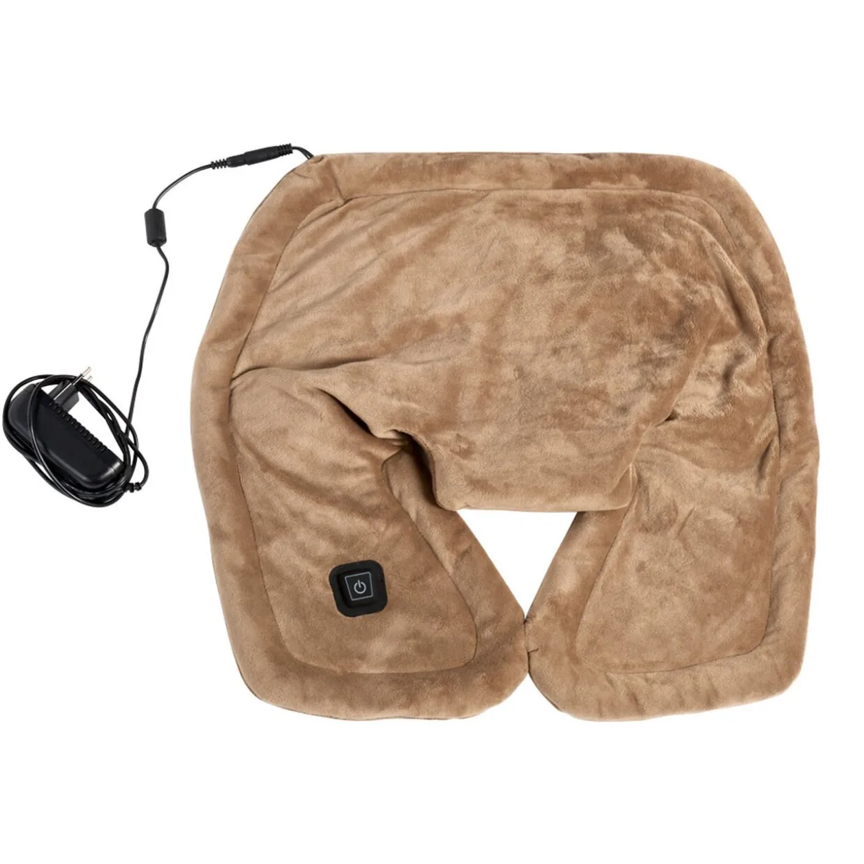 Coussin chauffant nuque épaules beige