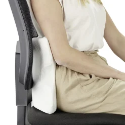 Coussin mémoire de forme oreiller incurvé blanc 36x30xH13cm