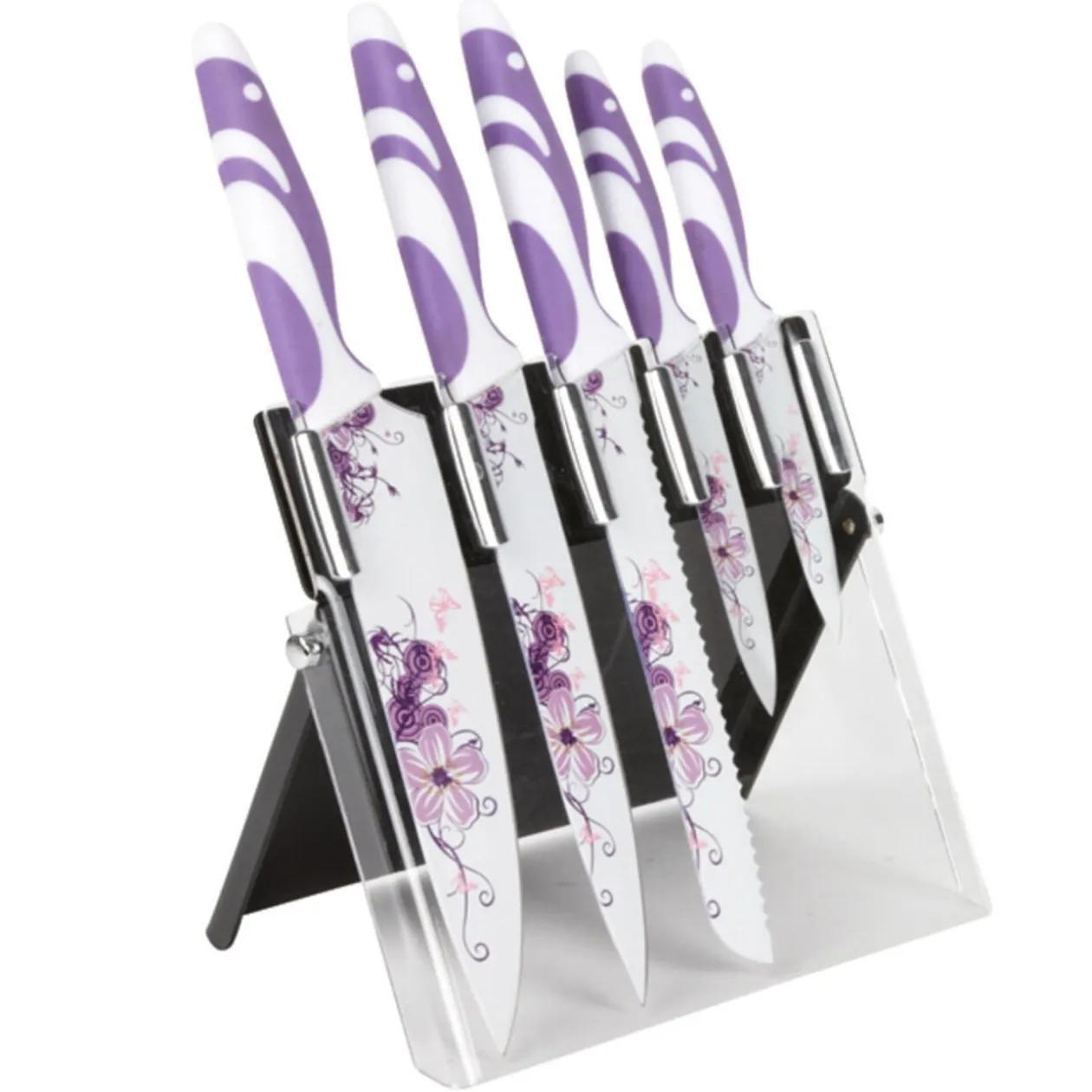 Couteau de cuisine décoré x5