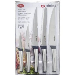 Couteau de cuisine en inox Alpina x 5