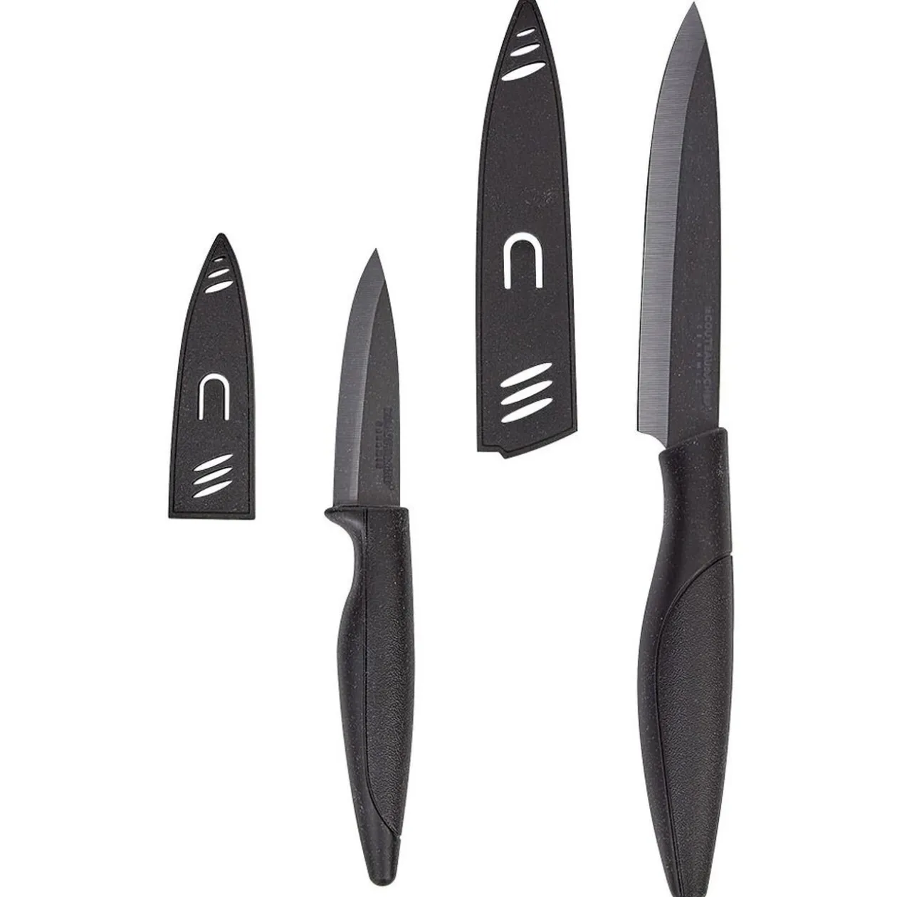 Couteau d'office et cuisine lame céramique x2