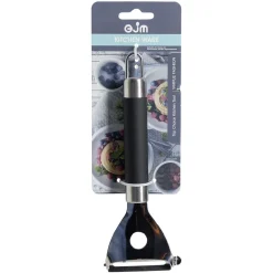 Couteau éplucheur étrier en inox avec manche plastique L.18cm