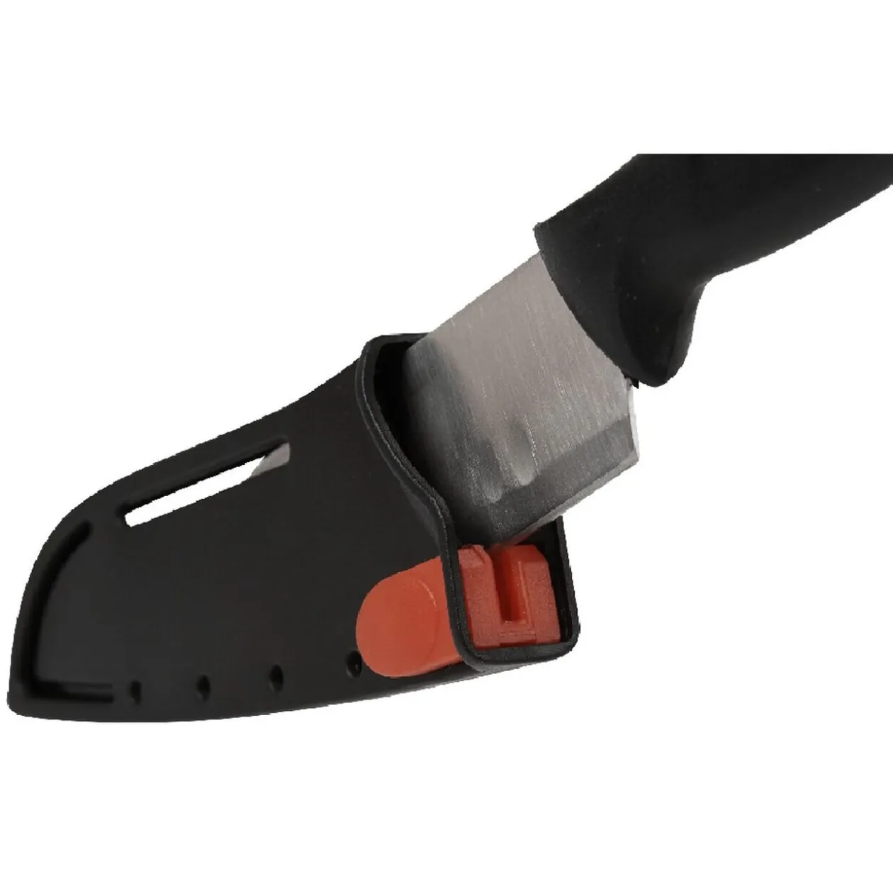 Couteau santoku avec étui aiguiseur L. 23 cm