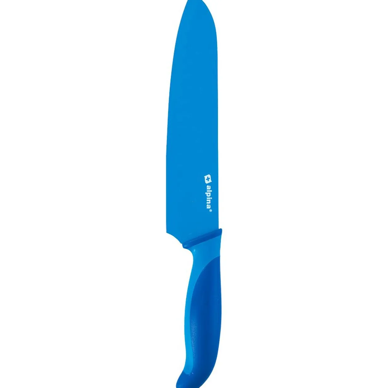 Couteau santoku bleu en inox