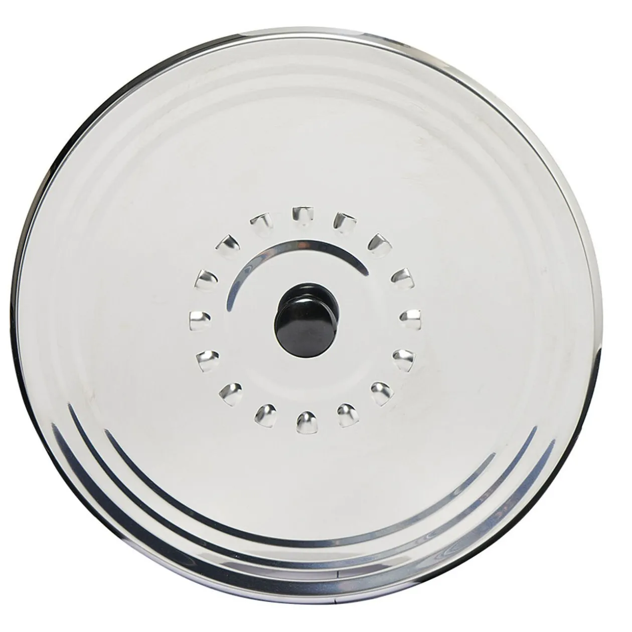 Couvercle anti éclaboussures en inox ø 28 cm