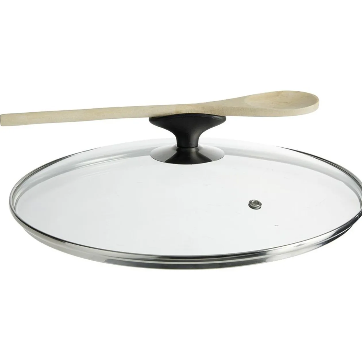 Couvercle anti éclaboussures en verre trempé Ø28 cm