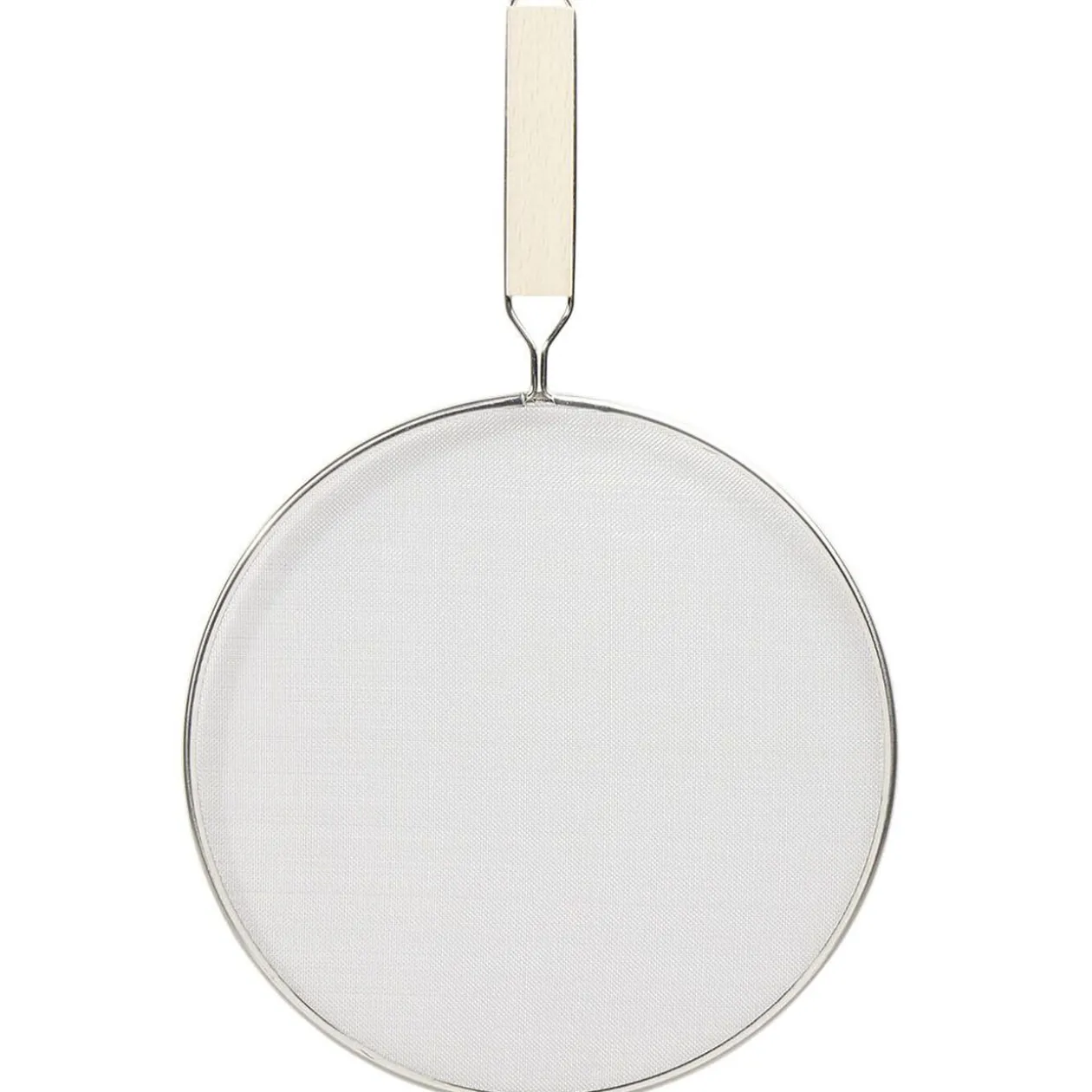 Couvercle anti éclaboussures écran inox et bambou Ø25cm