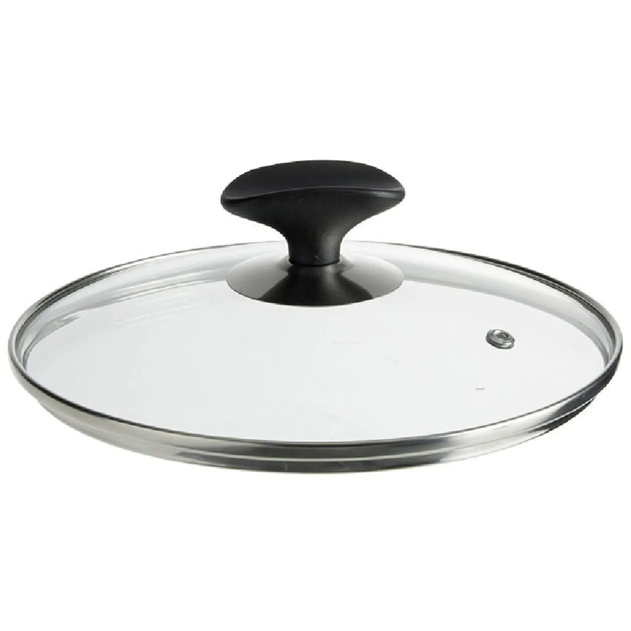 Couvercle verre trempé anti éclaboussures poignée repose ustensile Ø20