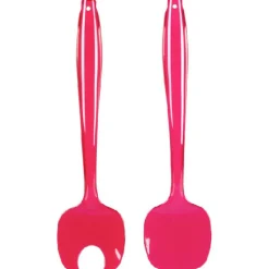Couverts à salade rose fuchsia
