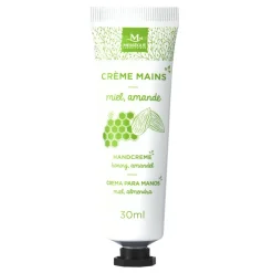 Crème pour les mains parfum miel et amande, tube de 30 ml