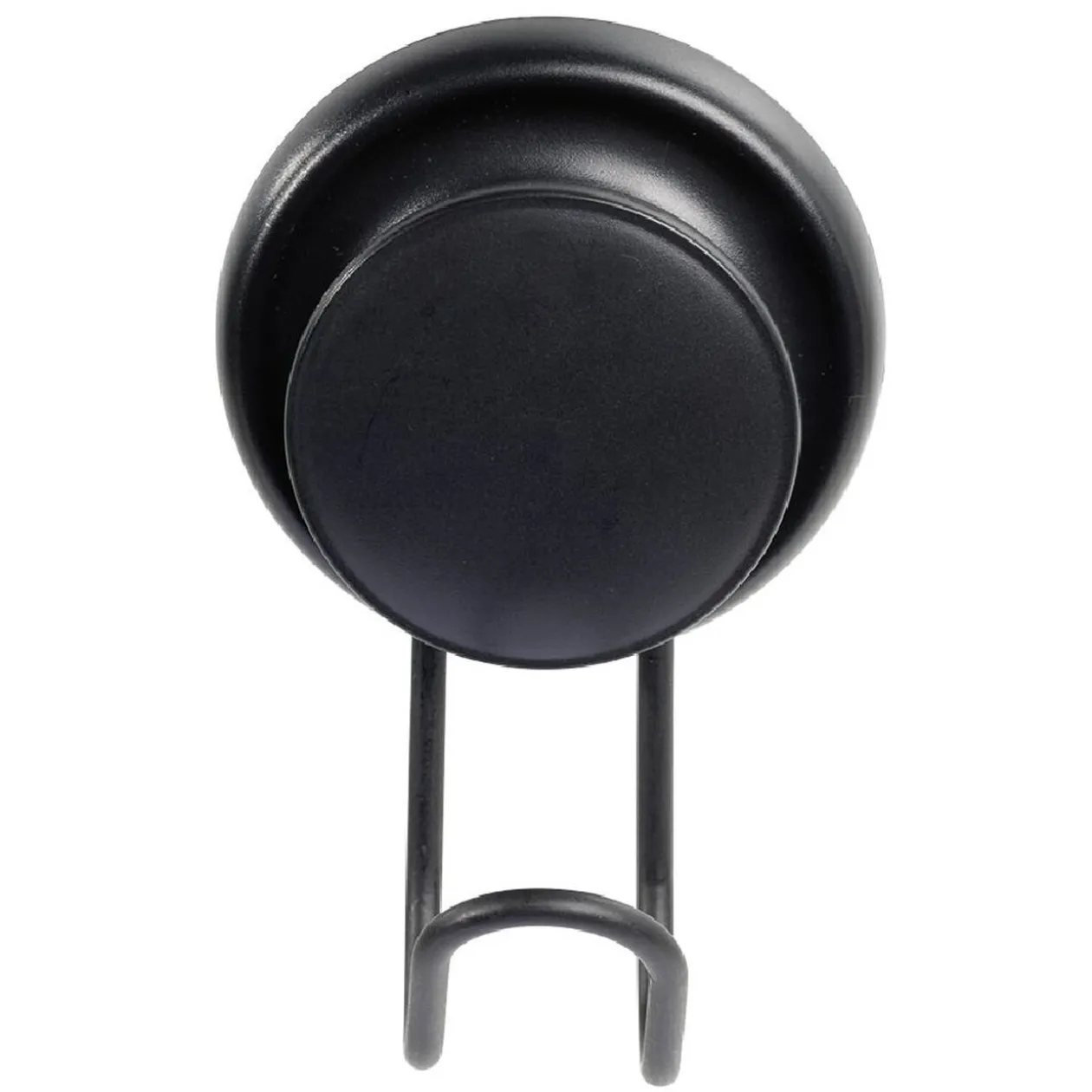 Crochet à ventouse métal noir