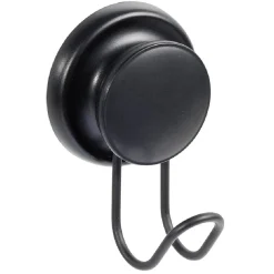 Crochet à ventouse métal noir