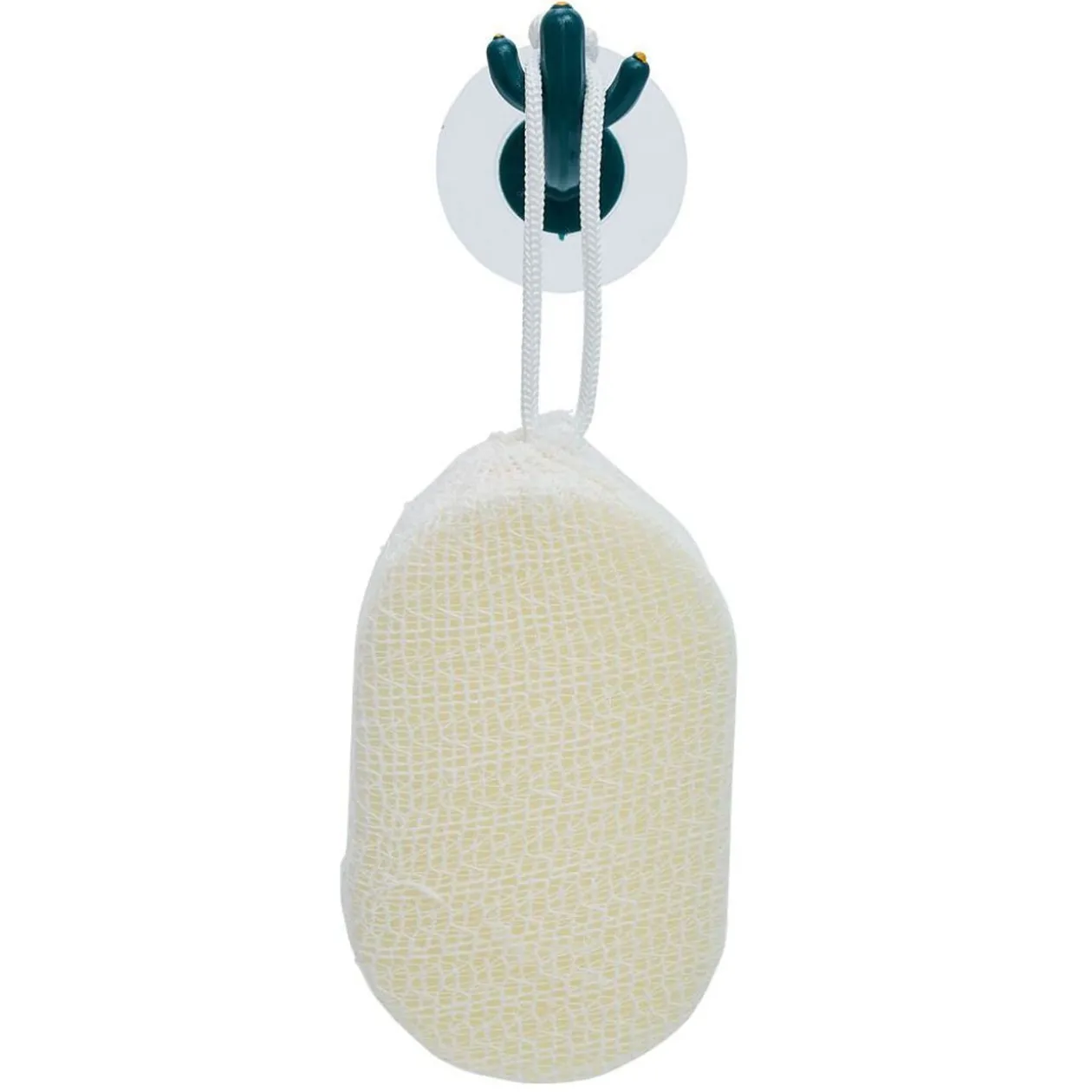 Crochet adhésif cactus x2 bleu canard