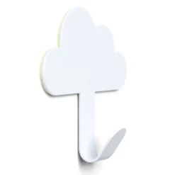 Crochet adhésif métal forme nuage 8,5x2xH11,4cm - 3 modèles