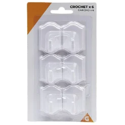 Crochet adhésif x6