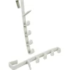 Crochet de porte organisateur blanc x2