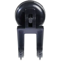 Crochet double à ventouse noir