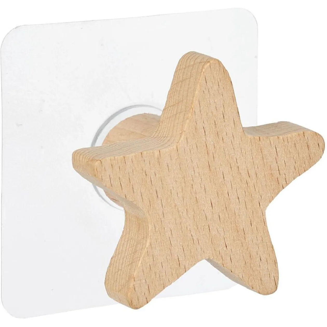 Crochet en bois forme lune, étoile ou nuage