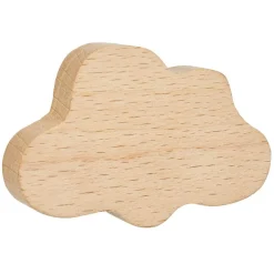 Crochet en bois forme lune, étoile ou nuage