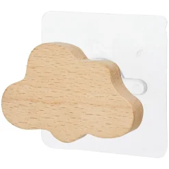 Crochet en bois forme lune, étoile ou nuage