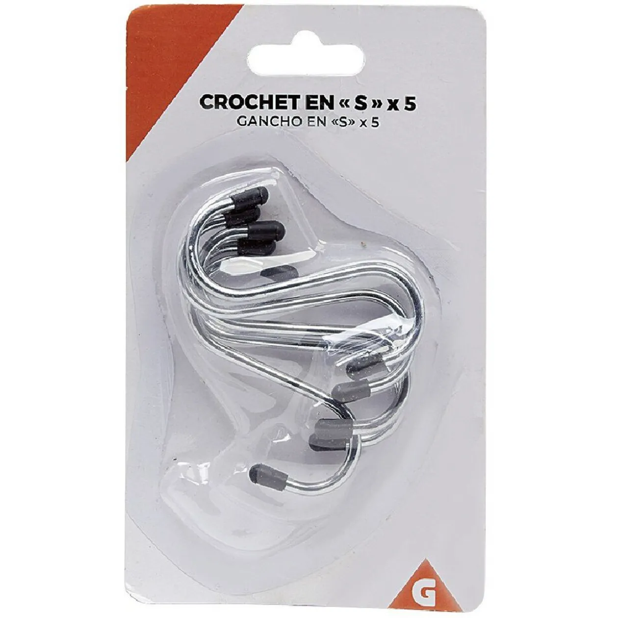 Crochet en métal type S x5