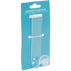 Crochet en plastique translucide