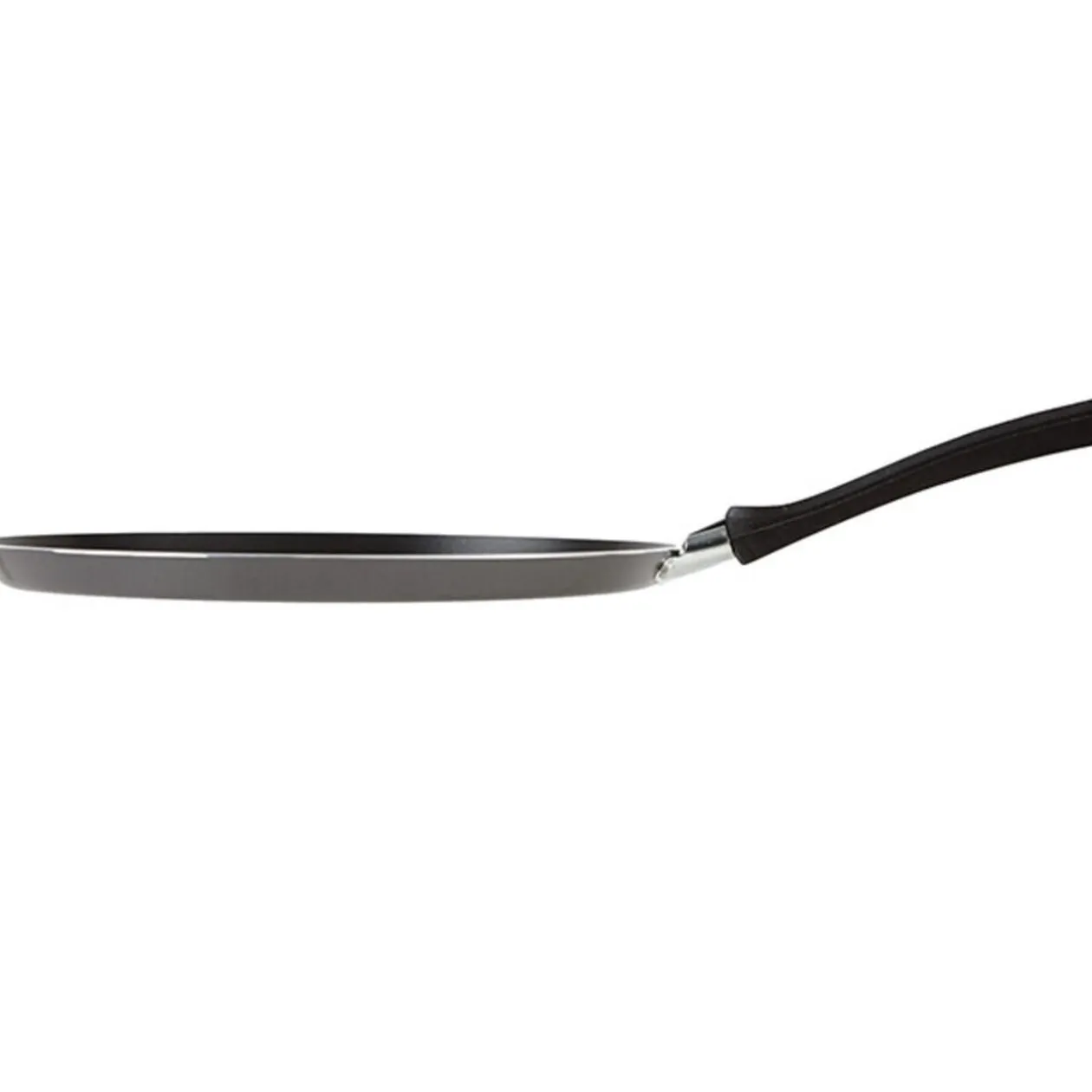 Crêpière aluminium grise